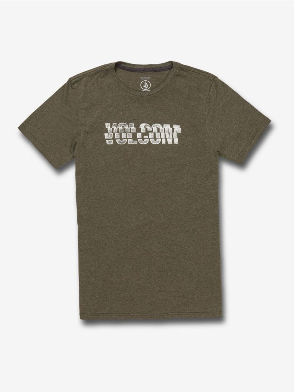 Volcom Mens Slicer Graphic T-shirt Ciolor Martini Olive